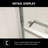 Shower Door 48" W Semi-Frameless Bypass Sliding Shower Enclosure-114019132