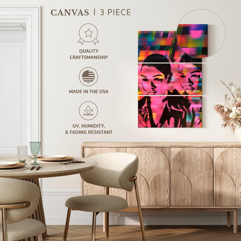 Leisha Androids Multi, 65" H x 42" W