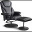 Aashka Ergonomic Faux Leather Recliner with Footrest-1378975471