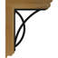 Miller 4" Single Brace Ironcrest Bracket-108807489-108808417
