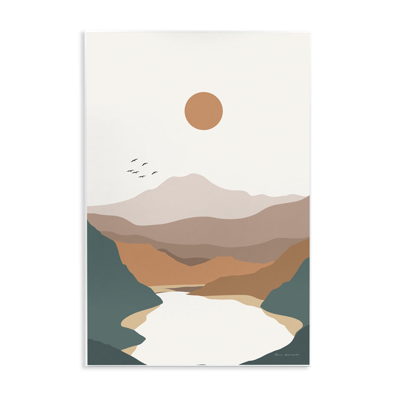 «Mountain Valley Lake» par Omar Escalante, H 15 po x l 10 po
