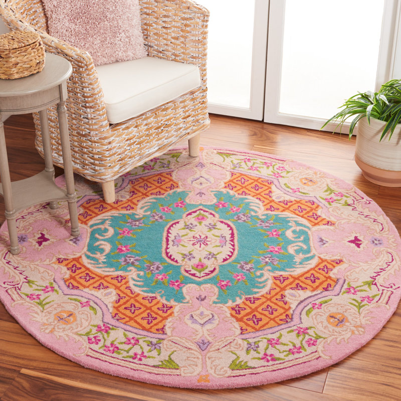 Tapis en laine touffeté à la main Blokzijl, Rond 5 pi