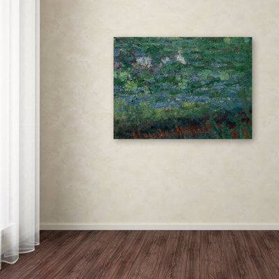 « the waterlily étang green harmonie » par claude monet, reproduction d’art sur toile tendue