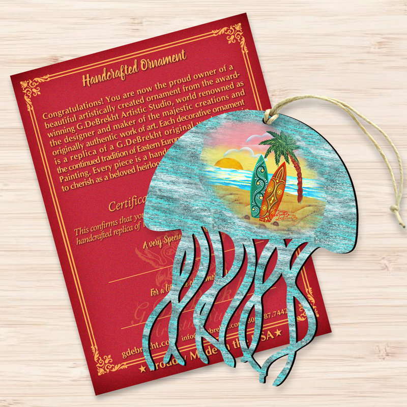 Ornement en forme de jellyfish paysages