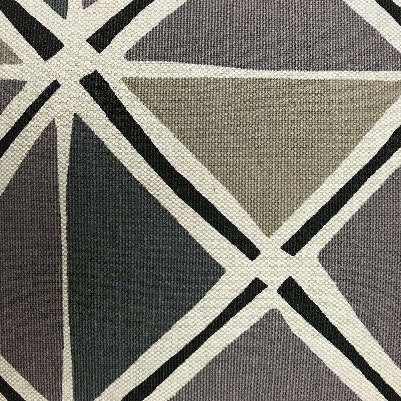 Indiya Indiya Geometric Pillow, 18" x 18", Grey