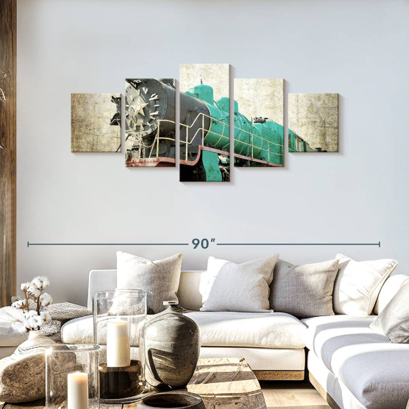 Vintage Train, 30" H x 68" W
