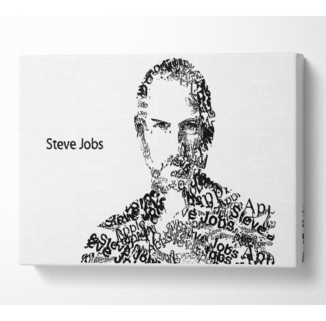 Apple Steve Jobs - Kunstdrucke auf Leinwand - Wrapped Canvas