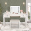 Bureau de coiffeuse en miroir avec tiroirs