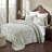 Rylee 100% Cotton Premium Chenille Bedspread Set Soft & Breathable Floral Design Machine Washable, Luxurious All Season Comfort Bedding Set-78621351-78621348