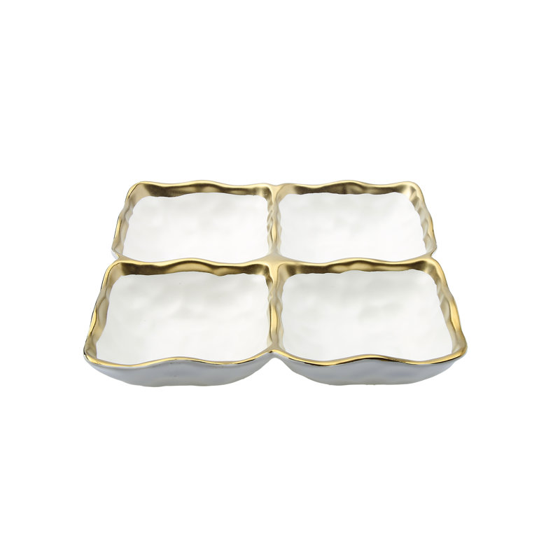 Plat 4 canapé modulaire en porcelaine avec rebord enchante Haddington