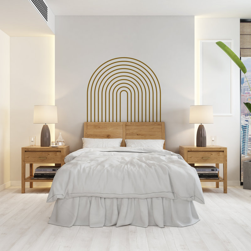Adhésif décoratif Boho arc-en-ciel Boho, Marine, H 35 po x l 22 po
