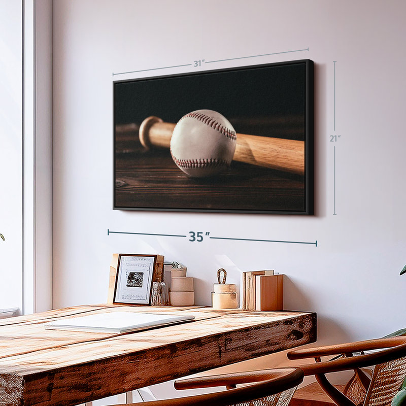 Baseball Things Canvas Print, 21" H x 31" W