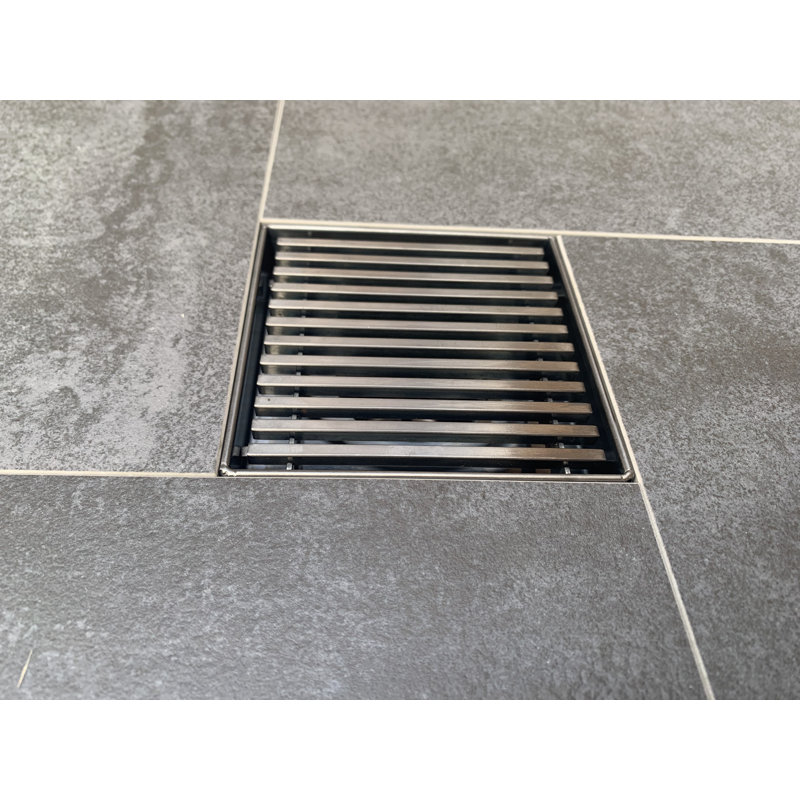 6.5 W Tile-In with Overflow Included, Brushed Gunmetal Gray