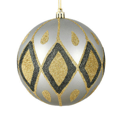 Matte Glitter Diamond Ball Ornament