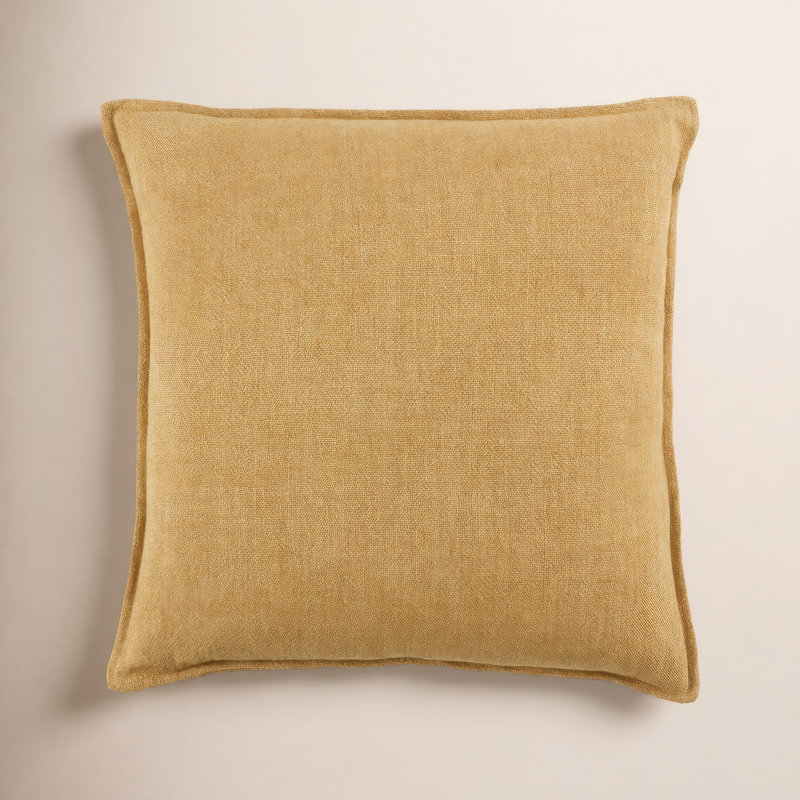 Coussin Burbank, Housse de coussin seulement - sans coussin, 22 po x 22 po, Tanné