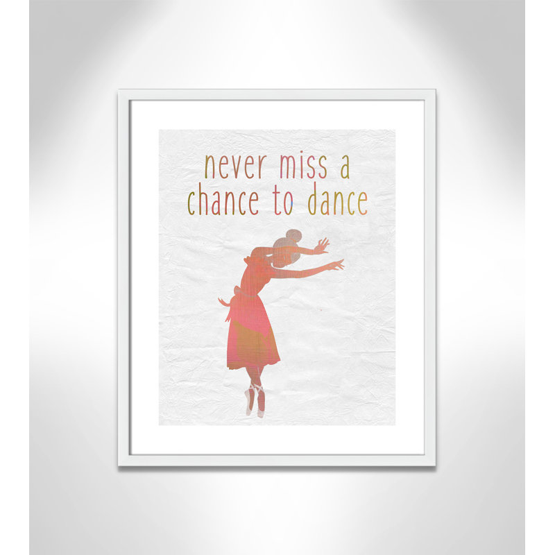 Impression sur papier Dance B, Encadré de boîte blanc, H 24,5 po x l 20,5 po x P 1,18 po