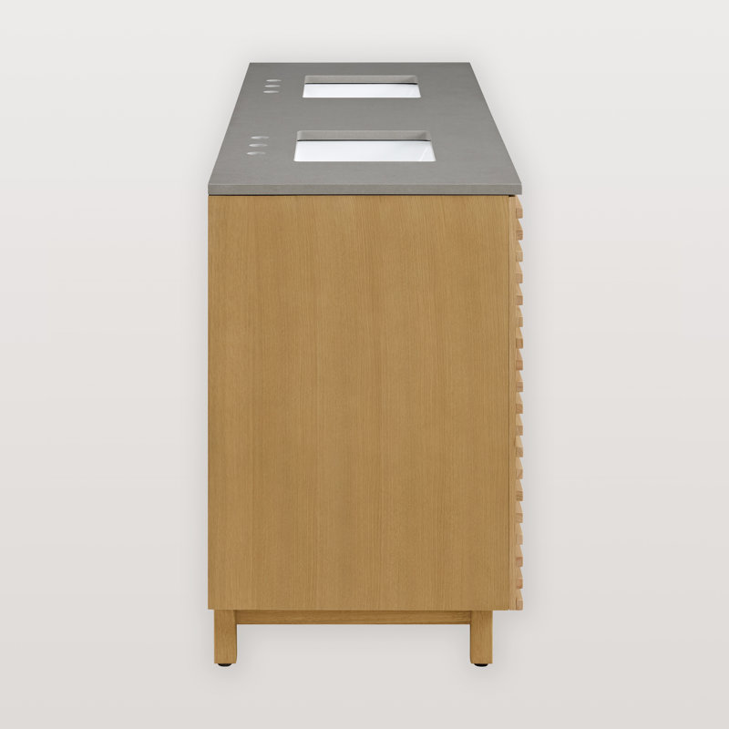 Horizontal Linear 72" Double  Sink Vanity