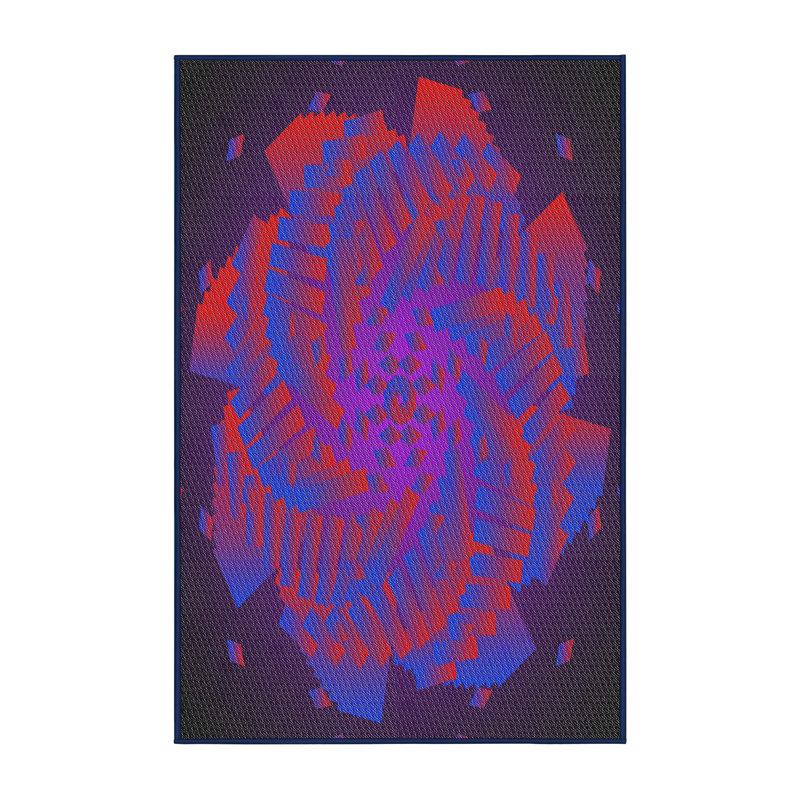 Mauve Tapis décoratif, Rectangle 2 pi x 5 pi