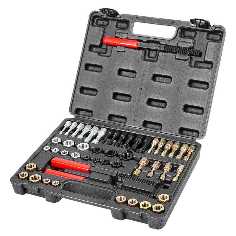 49PCS Thread Chaser Set UNC UNF Metric Thread Restorer Tool Rethreading