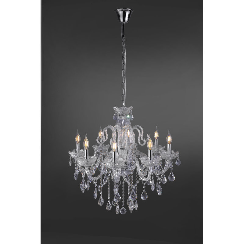 Debden 8 - Light Chandelier, Transparent