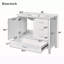 Bathroom Storage Cabinet with Sink,with Wood Frame-880302455-880302453