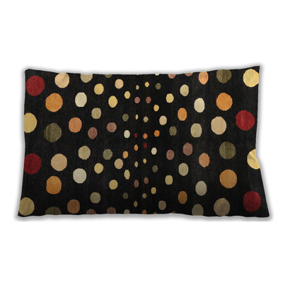 Polka Dots Microsuede Throw Pillow