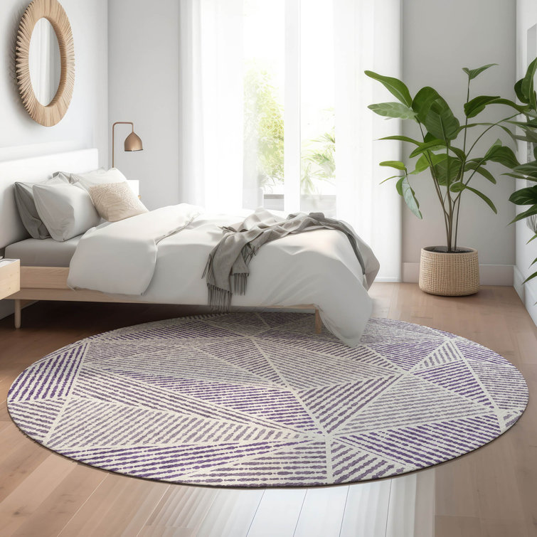Premium Machine Washable Cerrito Purple Rug