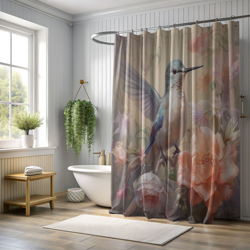 Rideau de douche Whittal, H 74 po x l 71 po