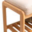Banc à chaussures en bois massif naturel, organisateur de rangement en bois de hêtre avec coussin éponge à rebond élevé
