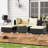 Rattan 2 Seater Garden Lounge Sets with Coffee Table
