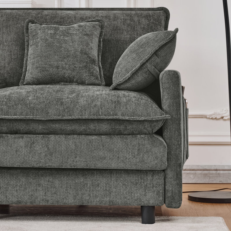 Canapé modulaire en L 101,9 po Cloudform Cloudform Cloudform, Gris chenille