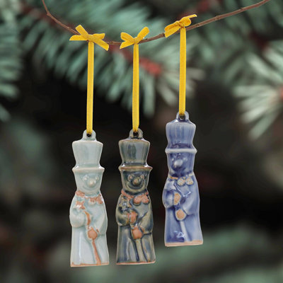 3.9'' Ceramic Animals Hanging Figurine Ornament