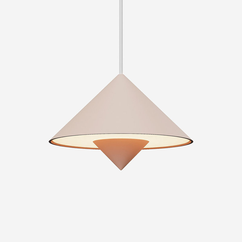 Jai Pendant Light, 11'' H x 9.84'' W x 9.84'' D, White, Cobalt