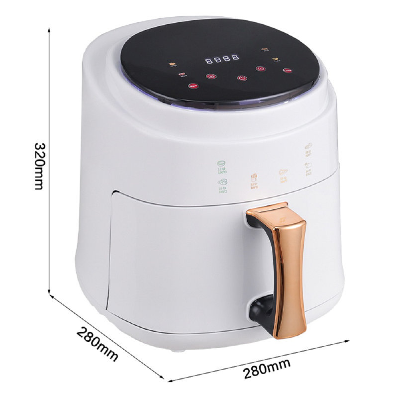 Belfry Kitchen Hebden 5.5L Basket Air Fryer Air Fryer, White