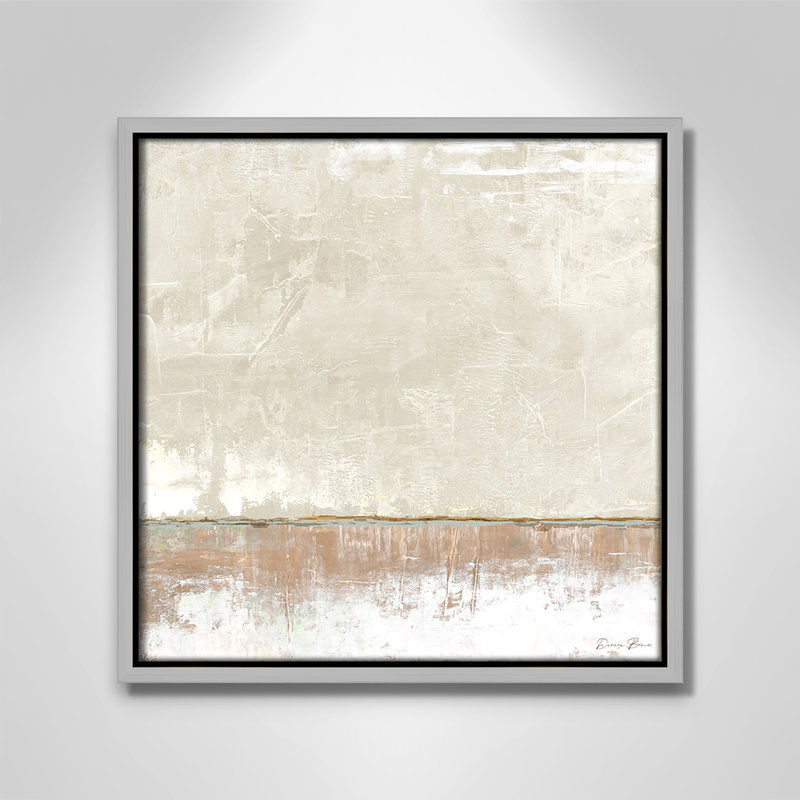 Delevan Better Days 2 - reproduction sur toile avec cadre flottant, H 13,5 po x l 13,5 po, Argent argent