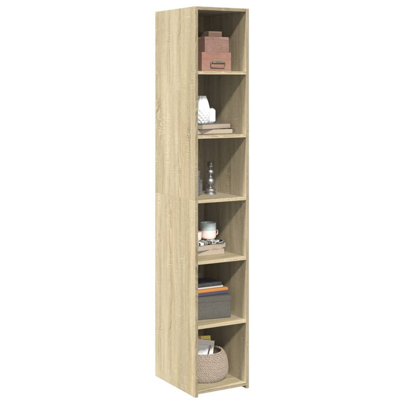 Vidaxl highboard made of wood, Sonoma Oak, 185cm H x 30cm W x 41cm D