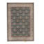 Hand-Knotted High-Quality Green and Cream Area Rug