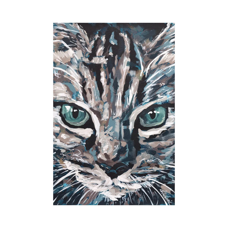 Cat I by Tadaomi Kawasaki - Wrapped Canvas Print, 101.6 cm H x 66.04 cm W x 1.91 cm D