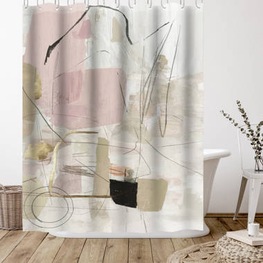 Beret Windmill Shower Curtain Rosalind Wheeler Size: 74 H x 71 W