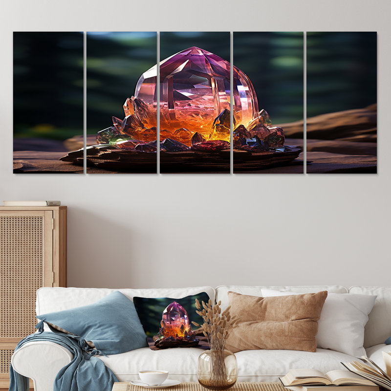 Natanael - pierre 5 pièces, art mural, H 28 po x l 60 po