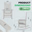 Ensemble de chaises berçantes en PEHD pour patio-1447931807