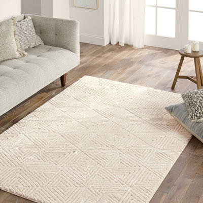 Jaipur Living Ziazan Geometric White/ Area Rug