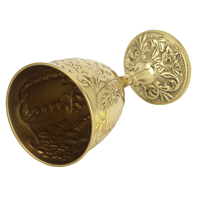 The King's Royal 8 oz. Brass Goblet