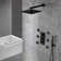 Revitalize 12 Inch Luxury Thermostatic Complete Shower System with Rough-in Valve