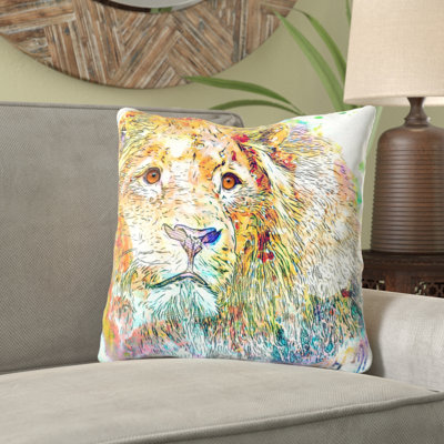  Lion Throw Pillow