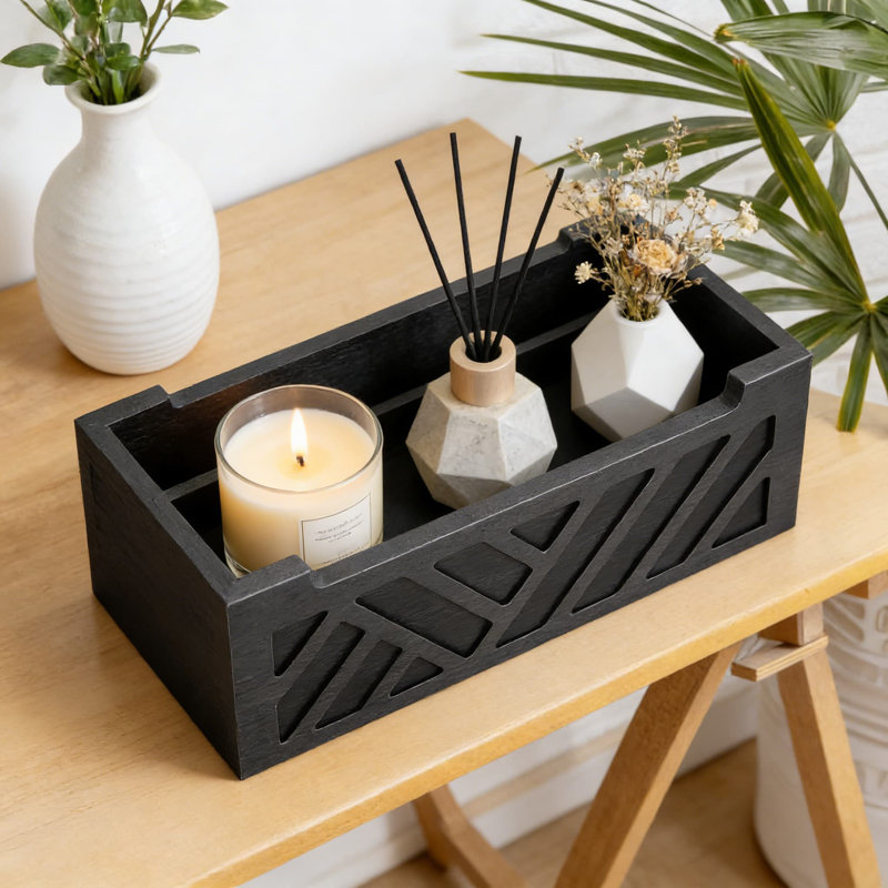 Organisateur de courrier en bois avec 2 fentes, trieur de courrier mural ou de table et porte-billets pour l'organisation du bureau d'entrée de bureau à domicile