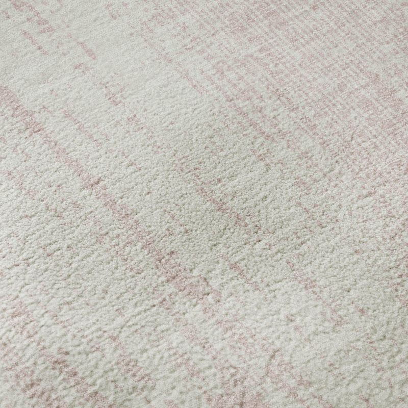 Premium Machine Washable Prisco Pink Rug, Rectangle 3' x 5'