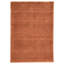 Hand Knotted Wool Area Rug in Rust