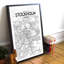 Stockholm City Map - No Frame Print-295441153