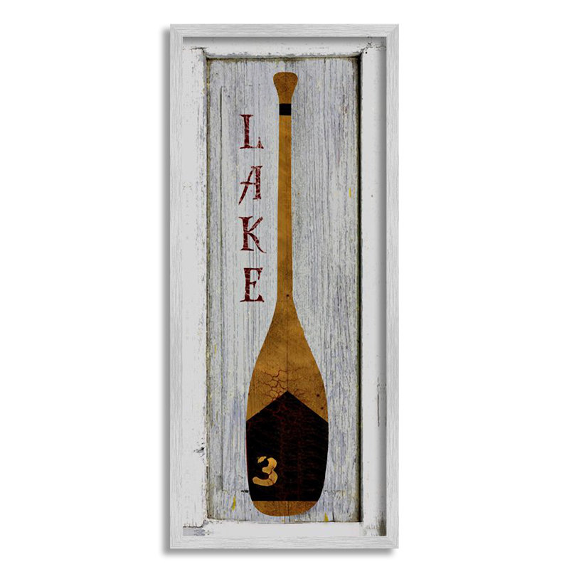 Graphic Art on Canvas, 13" W x 30" H, Farmhouse Gray Framed Giclee